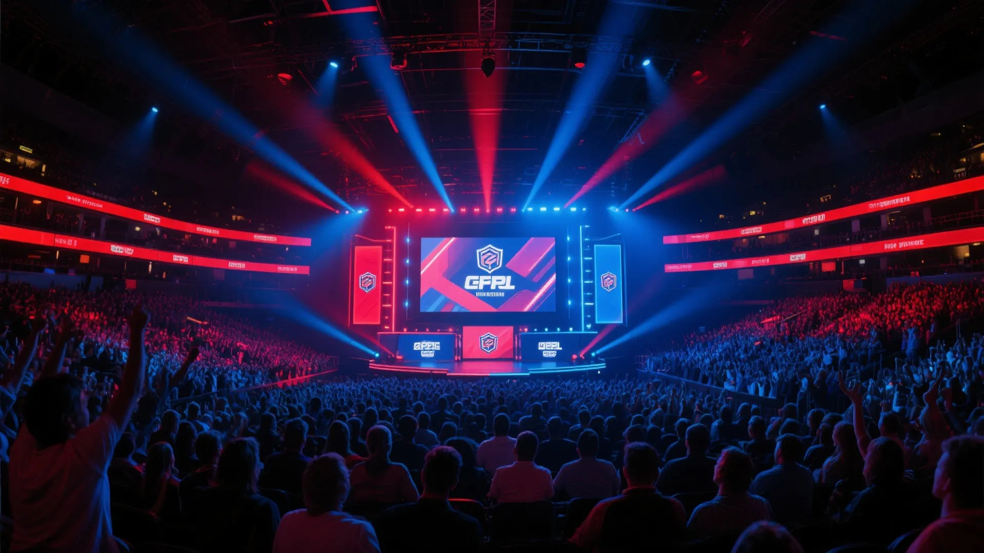 英雄联盟电竞赛事现场